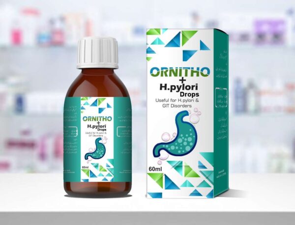 Ornitho + H.Pylori Drops for Stomach (Indigestion, Heart Burn, Flatulence and Gastritis)