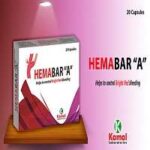 Hemabar - A Capsules (For Internal Hemorrhage for Fresh Blood) (20 capsules)